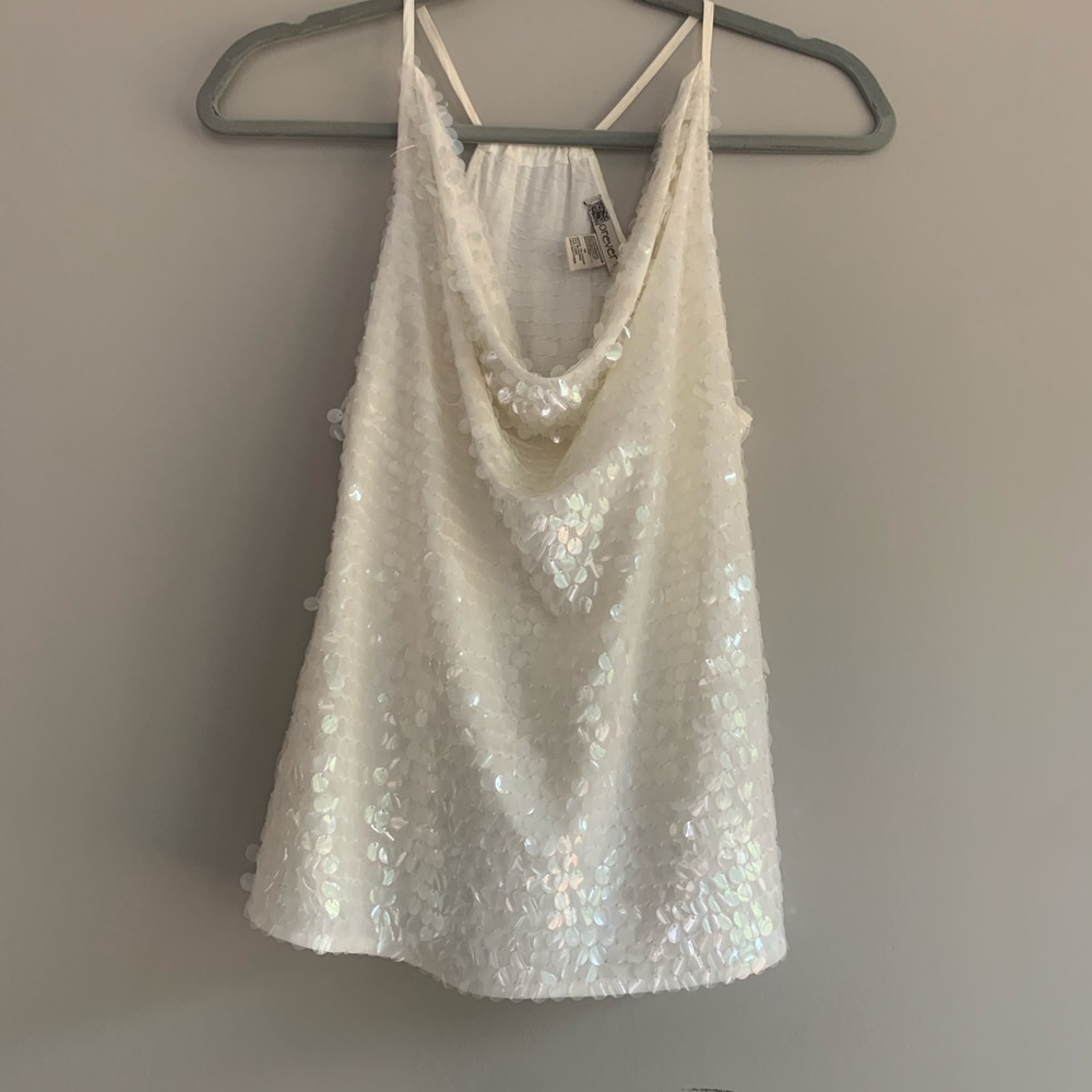 White Sequence Top